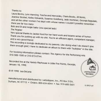 CD Lea Delaria: Bulldyke In A China Shop