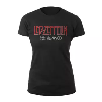 Koszulka Damskie Logo Led Zeppelin & Symbols