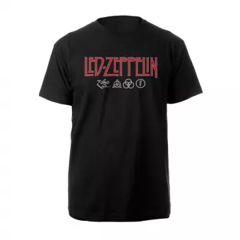 Koszulka Logo Led Zeppelin & Symbols