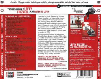 CD Lefty Frizzell: The One And Only Lefty Frizzell Plus Listen To Lefty