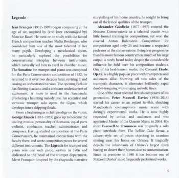 CD Alison Balsom: Légende (Works For Trumpet And Piano)