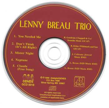 CD Lenny Breau: Lenny Breau Trio
