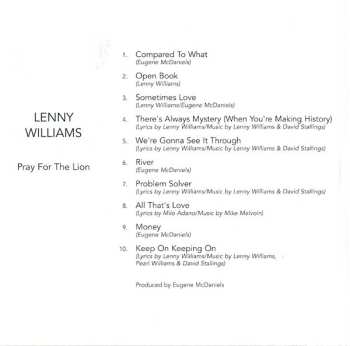 CD Lenny Williams: Pray For The Lion