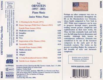 CD Janice Weber: Piano Sonatas No. 4 (1924) & No. 7 (1988)