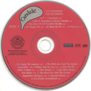 2CD Leonard Bernstein: Candide - 1974 Broadway Cast Recording