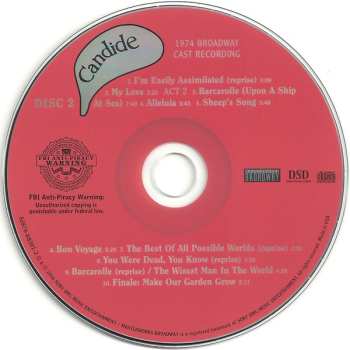 2CD Leonard Bernstein: Candide - 1974 Broadway Cast Recording