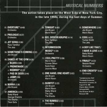 CD Leonard Bernstein: West Side Story (The Original Sound Track Recording)