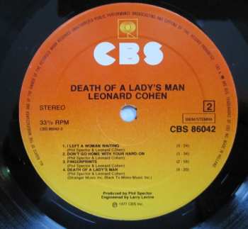LP Leonard Cohen: Death Of A Ladies' Man
