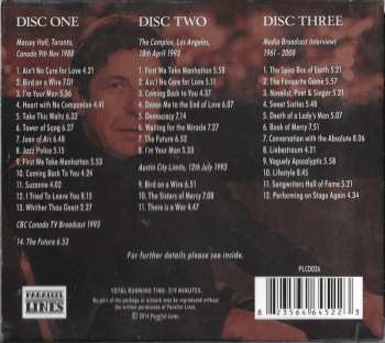 3CD/Zestaw pudełkowy Leonard Cohen: The Spirit Of Radio (Classic Broadcasts Recordings)
