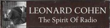 3CD/Zestaw pudełkowy Leonard Cohen: The Spirit Of Radio (Classic Broadcasts Recordings)