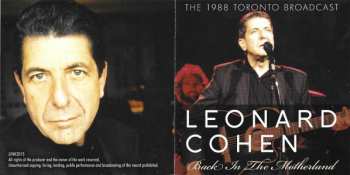 CD Leonard Cohen: Back In The Motherland (The 1988 Toronto Broadcast)