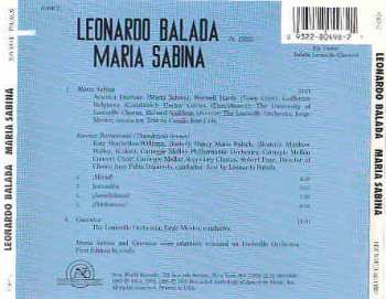 CD The Louisville Orchestra: Leonardo Balada - Maria Sabina