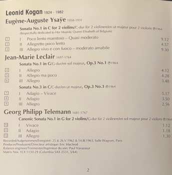 CD Johann Sebastian Bach: Sonatas