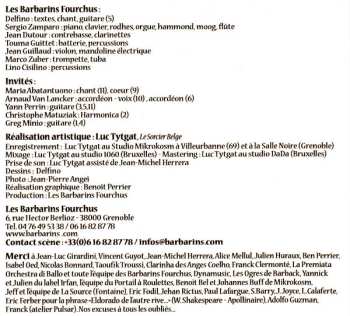 CD Les Barbarins Fourchus: Méchant Amour