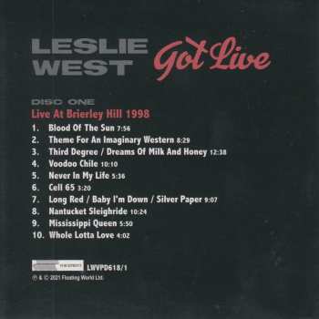 4CD/Zestaw pudełkowy Leslie West: Got Live