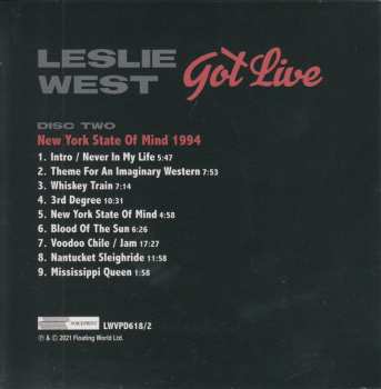 4CD/Zestaw pudełkowy Leslie West: Got Live