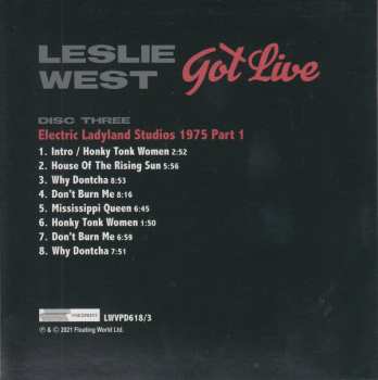 4CD/Zestaw pudełkowy Leslie West: Got Live