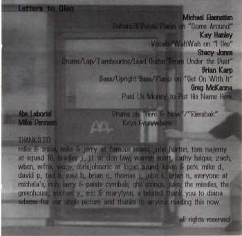 LP Letters To Cleo: Aurora Gory Alice