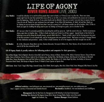 2CD Life Of Agony: River Runs Again (Live 2003)
