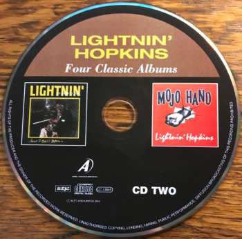 2CD Lightnin' Hopkins: Four Classic Albums