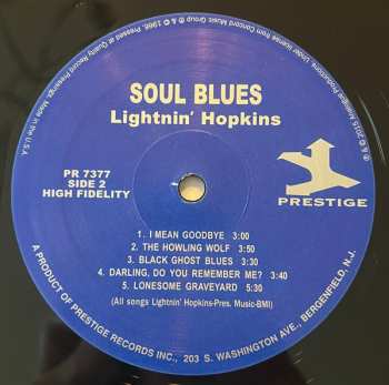 LP Lightnin' Hopkins: Soul Blues