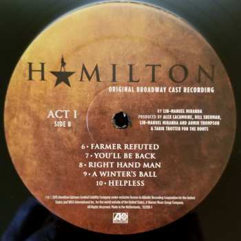 4LP/Zestaw pudełkowy Lin-Manuel Miranda: Hamilton (Original Broadway Cast Recording)