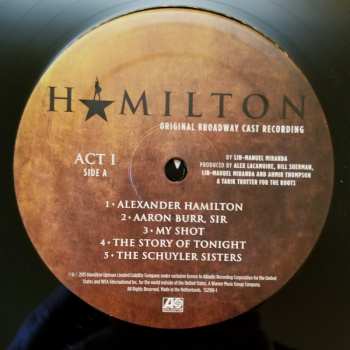 4LP/Zestaw pudełkowy Lin-Manuel Miranda: Hamilton (Original Broadway Cast Recording)