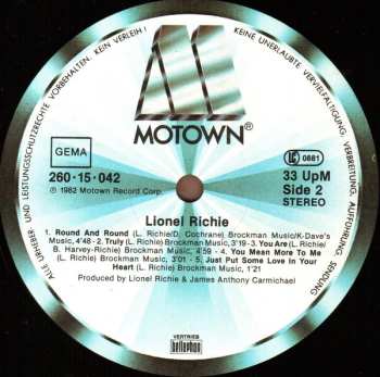 LP Lionel Richie: Lionel Richie