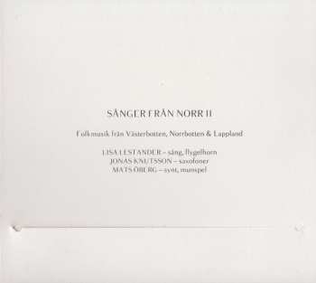 CD Lisa Lestander: Sånger Från Norr II