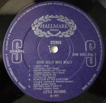 LP Little Richard: Good Golly Miss Molly