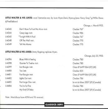 CD Little Walter: The Chronological Little Walter 1947-1953