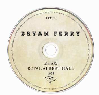 CD Bryan Ferry: Live At The Royal Albert Hall 1974