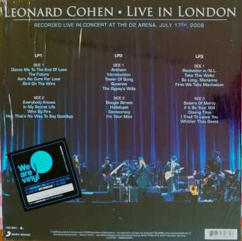 3LP Leonard Cohen: Live In London