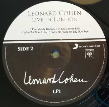 3LP Leonard Cohen: Live In London