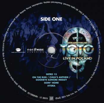 3LP Toto: Live In Poland (35th Anniversary) LTD