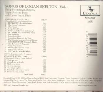CD Leone Buyse: Songs Of Logan Skelton, Vol. 1:  Anderson Songs, Chaucer Songs