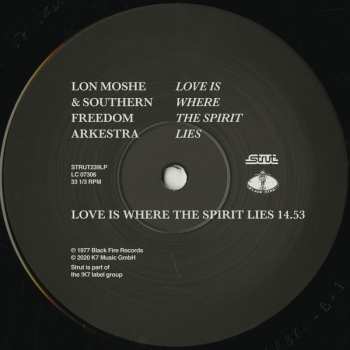 2LP Lon Moshe & Southern Freedom Arkestra: Love Is Where The Spirit Lies