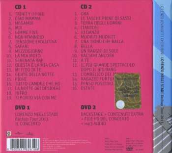 2CD/2DVD/Zestaw pudełkowy Lorenzo Cherubini: Lorenzo Negli Stadi Backup Tour 2013