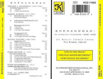 CD Los Angeles Chamber Singers' Cappella: Shenandoah (An American Chorister 1890-1990)