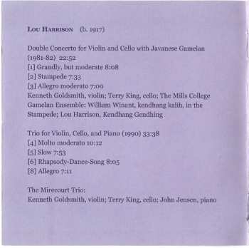 CD Lou Harrison: Double Concerto & Trio