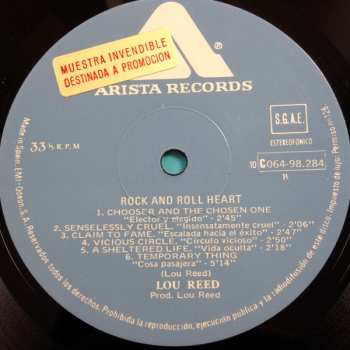 LP Lou Reed: Rock And Roll Heart