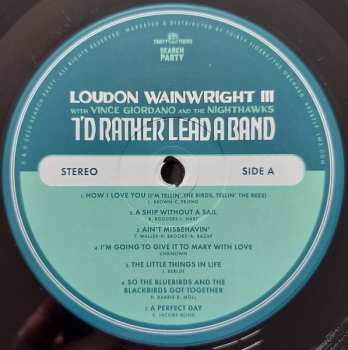 LP Loudon Wainwright III: I'd Rather Lead A Band