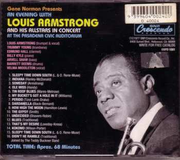 CD Louis Armstrong And His All-Stars: An Evening With Louis Armstrong And His All Stars In Concert At The Pasadena Civic Auditorium