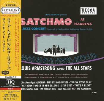 CD Louis Armstrong And His All-Stars: Satchmo At Pasadena