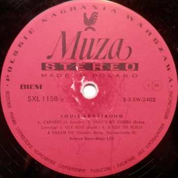 LP Louis Armstrong: Live Recording
