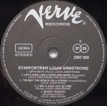 2LP/Zestaw pudełkowy Louis Armstrong: Starportrait