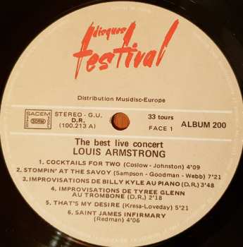 4LP/Zestaw pudełkowy Louis Armstrong: The Two Greatest Concerts