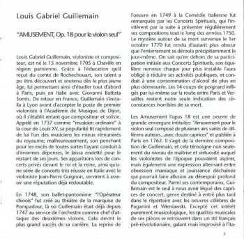CD Louis-Gabriel Guillemain: Amusement Op. 18