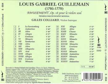 CD Louis-Gabriel Guillemain: Amusement Op. 18