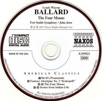 CD John Jeter: The Four Moons / Devil's Promenade / Fantasy Aborigine No. 3 "Kokopelli" / Scenes from Indian Life